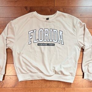 Beige Florida Sweatshirt-